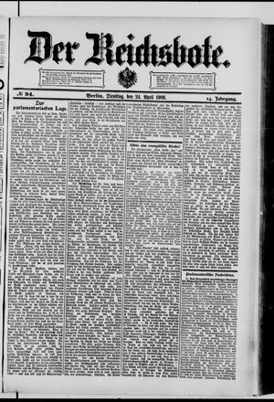 Der Reichsbote vom 24.04.1906