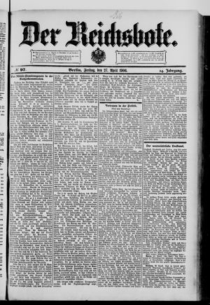 Der Reichsbote vom 27.04.1906
