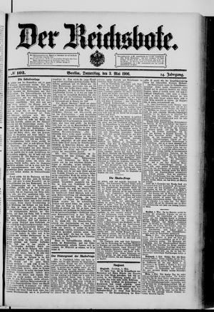 Der Reichsbote on May 3, 1906