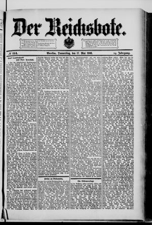 Der Reichsbote on May 17, 1906