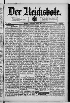 Der Reichsbote vom 31.05.1906