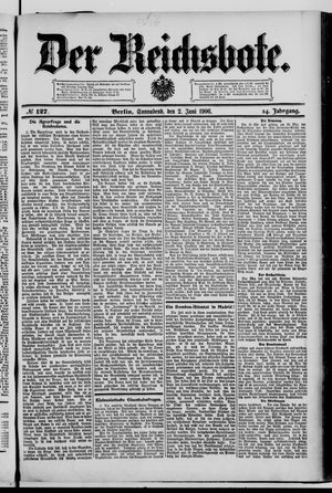 Der Reichsbote vom 02.06.1906