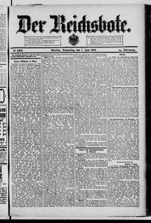 Der Reichsbote vom 07.06.1906