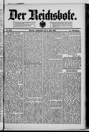 Der Reichsbote vom 09.06.1906