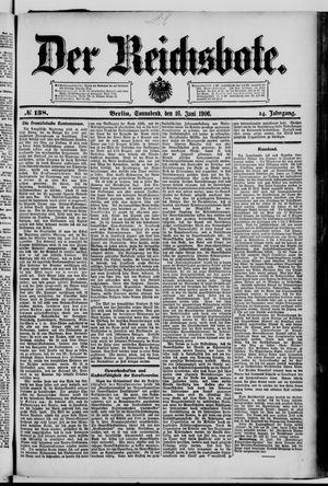 Der Reichsbote vom 16.06.1906