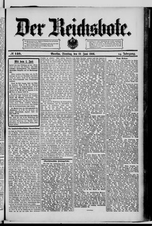 Der Reichsbote on Jun 19, 1906