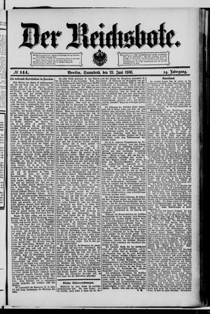 Der Reichsbote vom 23.06.1906