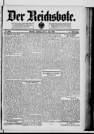 Der Reichsbote vom 15.07.1906