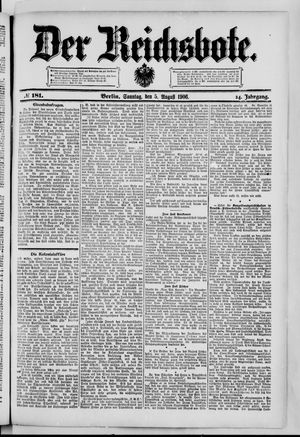 Der Reichsbote on Aug 5, 1906