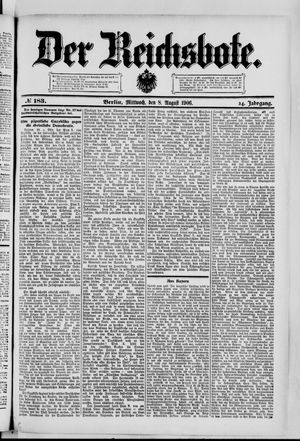 Der Reichsbote on Aug 8, 1906