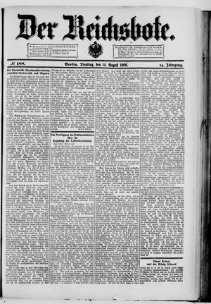 Der Reichsbote on Aug 14, 1906