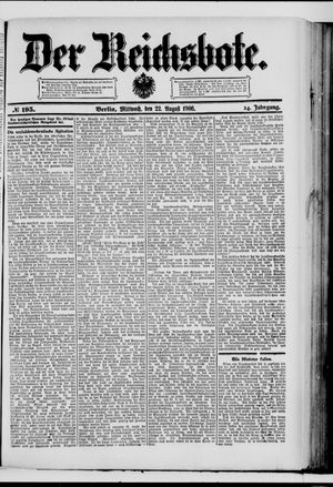 Der Reichsbote vom 22.08.1906