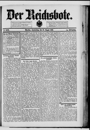 Der Reichsbote on Aug 30, 1906