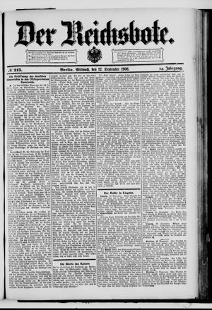 Der Reichsbote on Sep 12, 1906