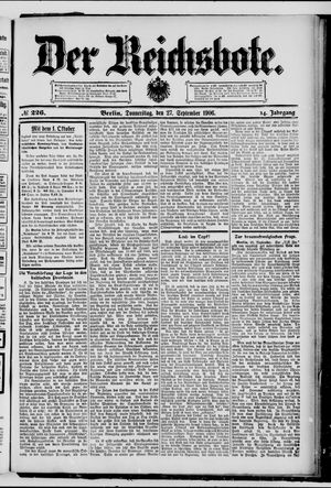 Der Reichsbote vom 27.09.1906