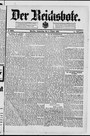 Der Reichsbote on Oct 4, 1906
