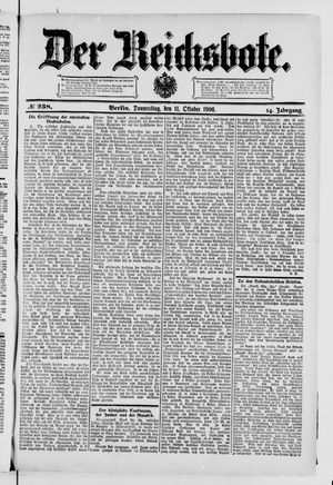 Der Reichsbote on Oct 11, 1906
