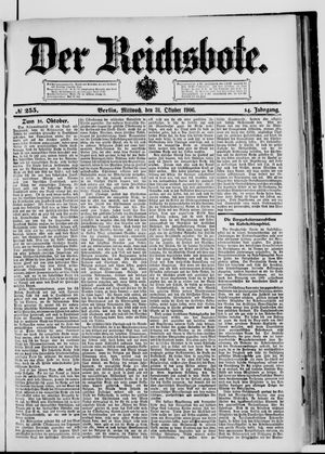 Der Reichsbote vom 31.10.1906