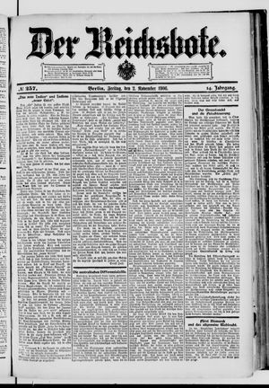 Der Reichsbote vom 02.11.1906