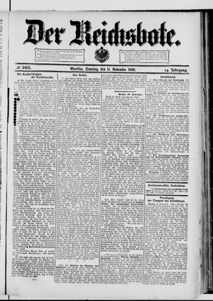 Der Reichsbote vom 11.11.1906