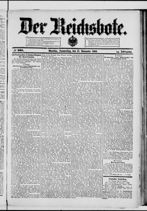 Der Reichsbote vom 15.11.1906