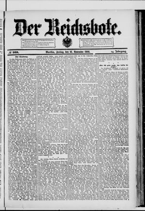Der Reichsbote vom 16.11.1906