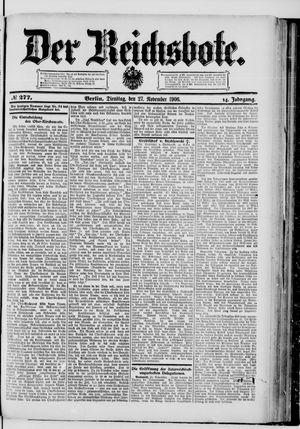 Der Reichsbote vom 27.11.1906