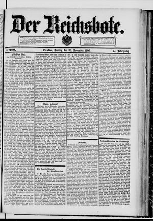 Der Reichsbote vom 30.11.1906
