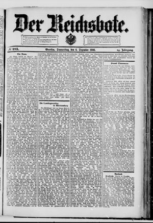 Der Reichsbote vom 06.12.1906