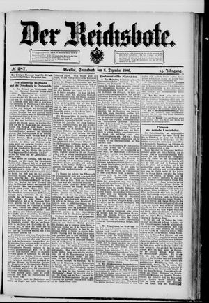 Der Reichsbote on Dec 8, 1906