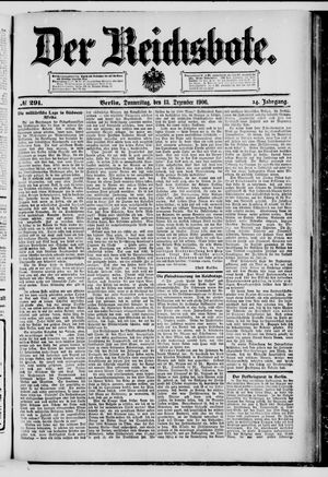 Der Reichsbote vom 13.12.1906