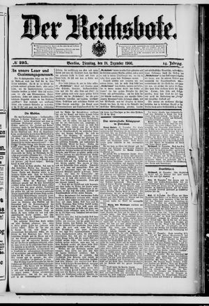 Der Reichsbote on Dec 18, 1906
