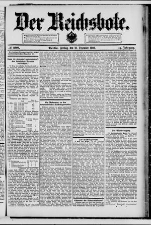 Der Reichsbote on Dec 21, 1906