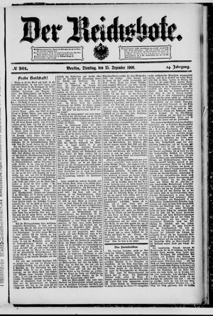 Der Reichsbote vom 25.12.1906