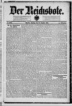 Der Reichsbote on Dec 30, 1906