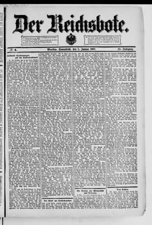 Der Reichsbote vom 05.01.1907