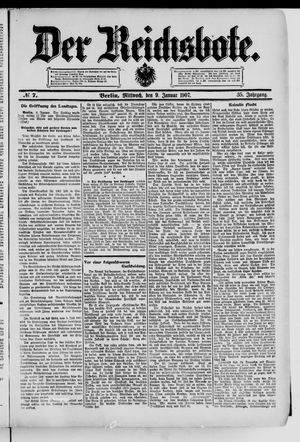 Der Reichsbote on Jan 9, 1907
