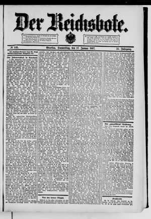 Der Reichsbote on Jan 17, 1907