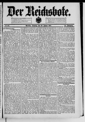 Der Reichsbote vom 20.01.1907