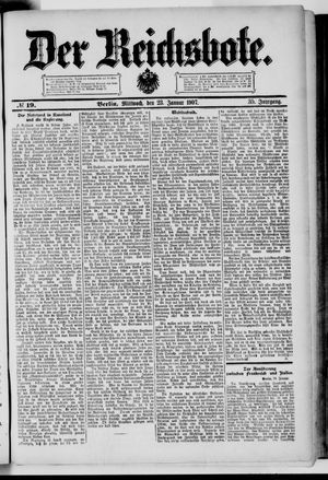 Der Reichsbote vom 23.01.1907