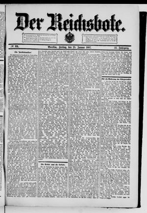 Der Reichsbote vom 25.01.1907