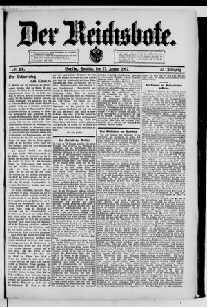 Der Reichsbote vom 27.01.1907