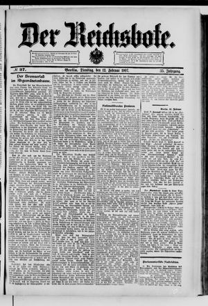Der Reichsbote vom 12.02.1907