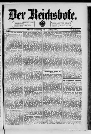 Der Reichsbote vom 14.02.1907