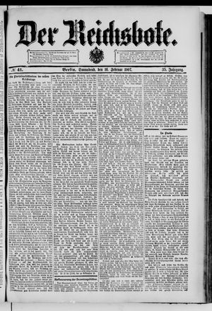 Der Reichsbote vom 16.02.1907