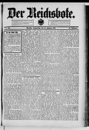 Der Reichsbote vom 21.02.1907