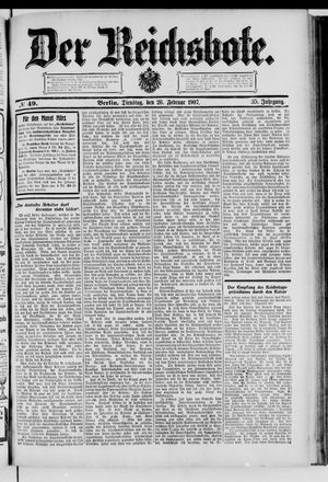 Der Reichsbote vom 26.02.1907