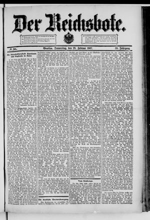 Der Reichsbote vom 28.02.1907