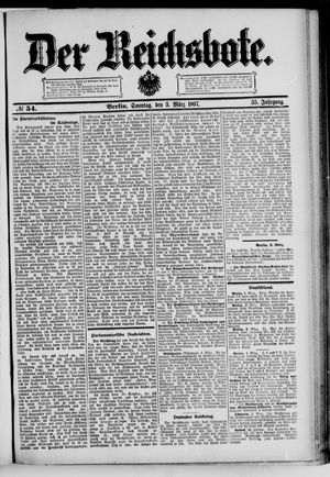 Der Reichsbote vom 03.03.1907