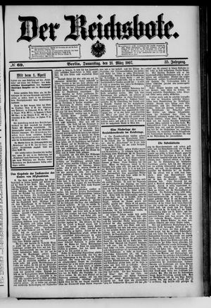 Der Reichsbote vom 21.03.1907
